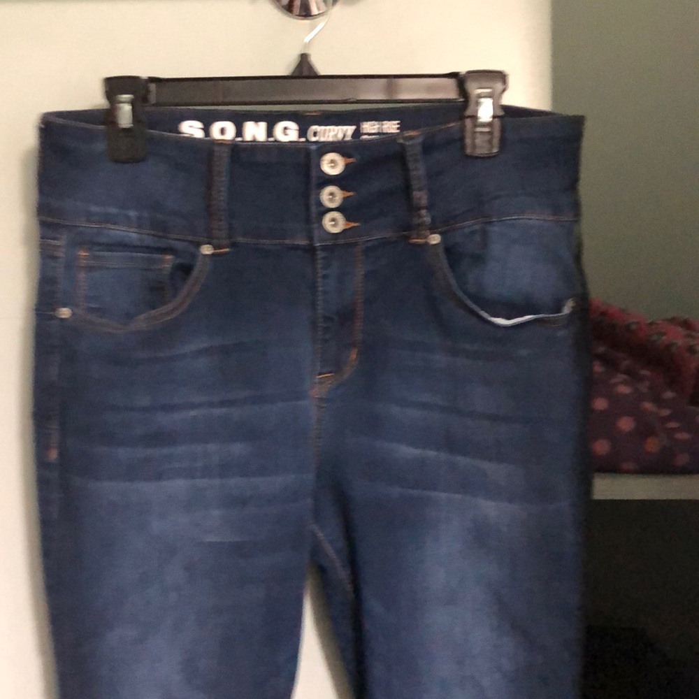 EUC Song Curvy High Rise Skinny Ankle Jeans, 15.